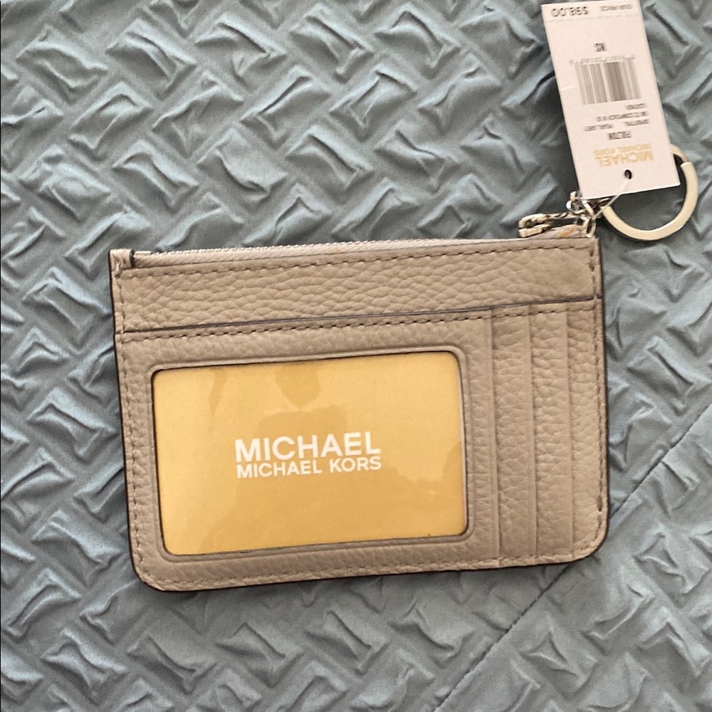 Michael Kors Gray w/Silver Accents Card Holder